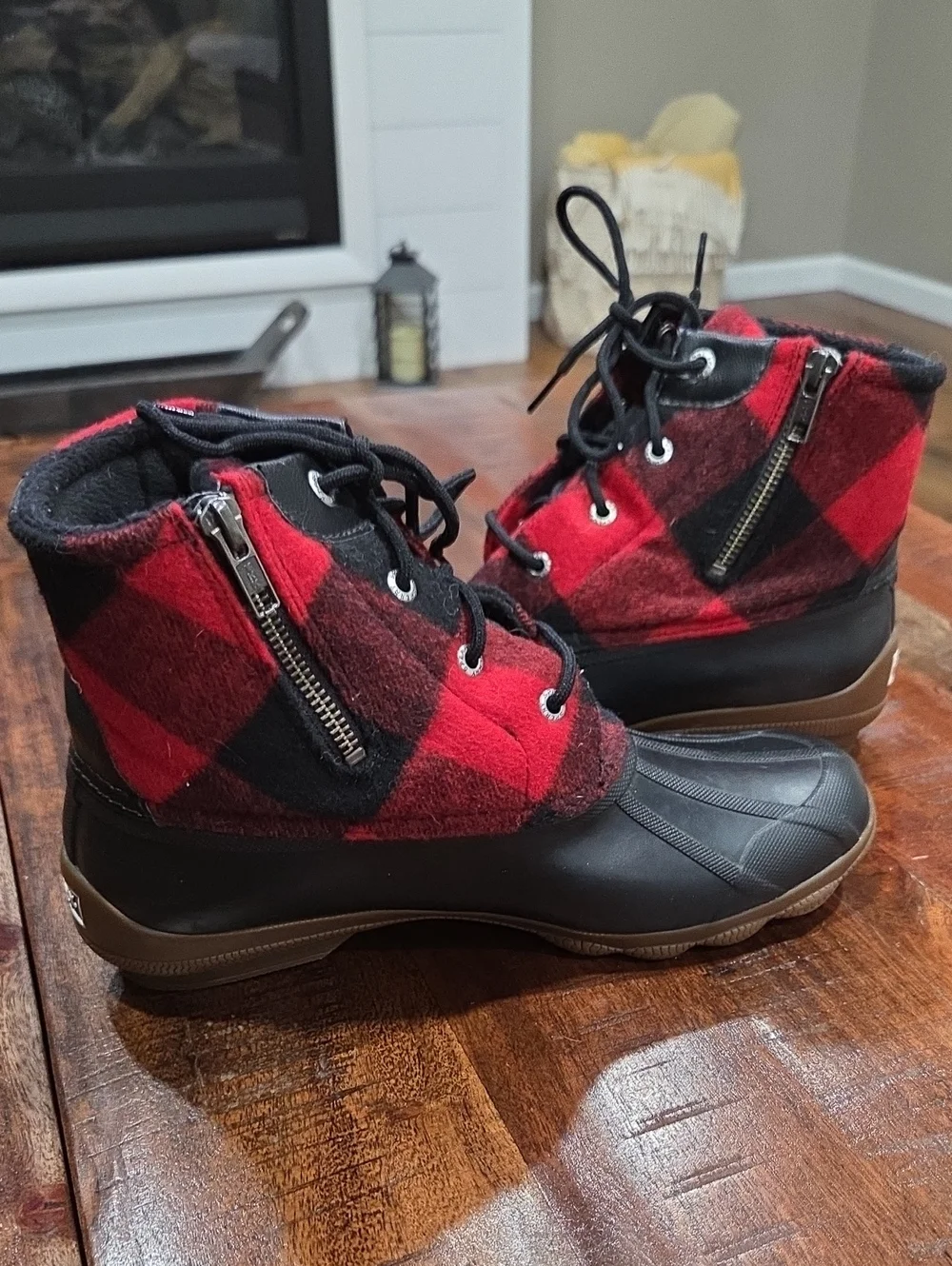 Sperry Buffalo Plaid Boots